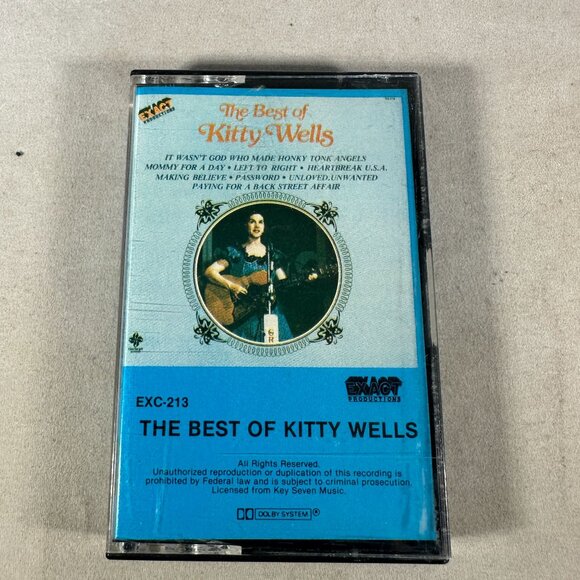 The Best Of Kitty Wells Cassette Tape 1980 Country Music EXC-213 - Picture 1 of 4